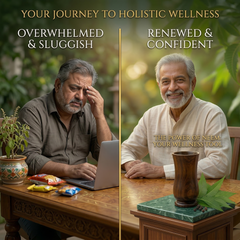Neem Wooden Glass — Natural Weight Loss & Body Detox