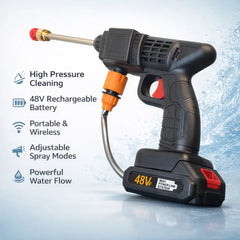 48V Rechargeable High-Pressure Water Spray Gun For Cars & Solar Panels