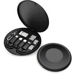 60W Multifunctional Fast Charging Data Cable Set – Portable 5-in-1 Charging Solution